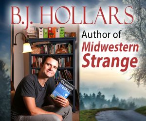 BJ Hollars holding book, Midwest Strange