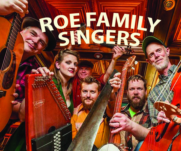 Roe Family Singers text and members of the band.
